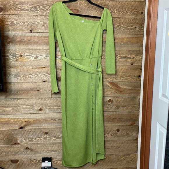 Lovers And Friends Revolve Kayla Midi Dress Green Lightweight Size Small NWT - Picture 4 of 9